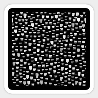 Black and White Inverted Spots Sticker